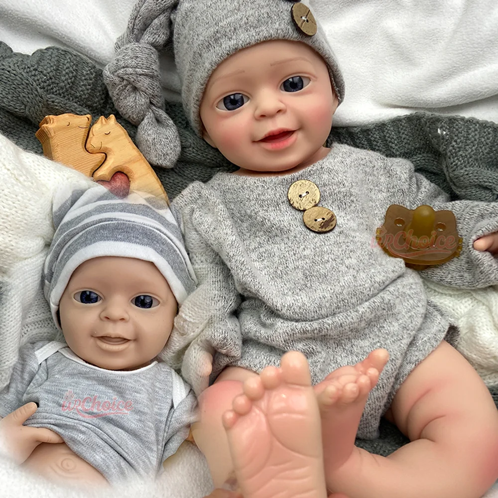 18" Handmade Solid Silicone Reborn Baby Boy Doll, Realistic Open Mouth Newborn Soft Washable Full Silicone Art Collectible Doll
18" Handmade Solid Silicone Reborn Baby Boy Doll, Realistic Open Mouth Newborn Soft Washable Full Silicone Art Collectible Doll
