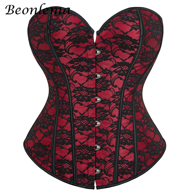 Elegant Women Corset Bustier Vintage Red Mesh Grid Lace Up Waist Trainer Top Floral Embroidery Overbust Shaper Corselet
Elegant Women Corset Bustier Vintage Red Mesh Grid Lace Up Waist Trainer Top Floral Embroidery Overbust Shaper Corselet