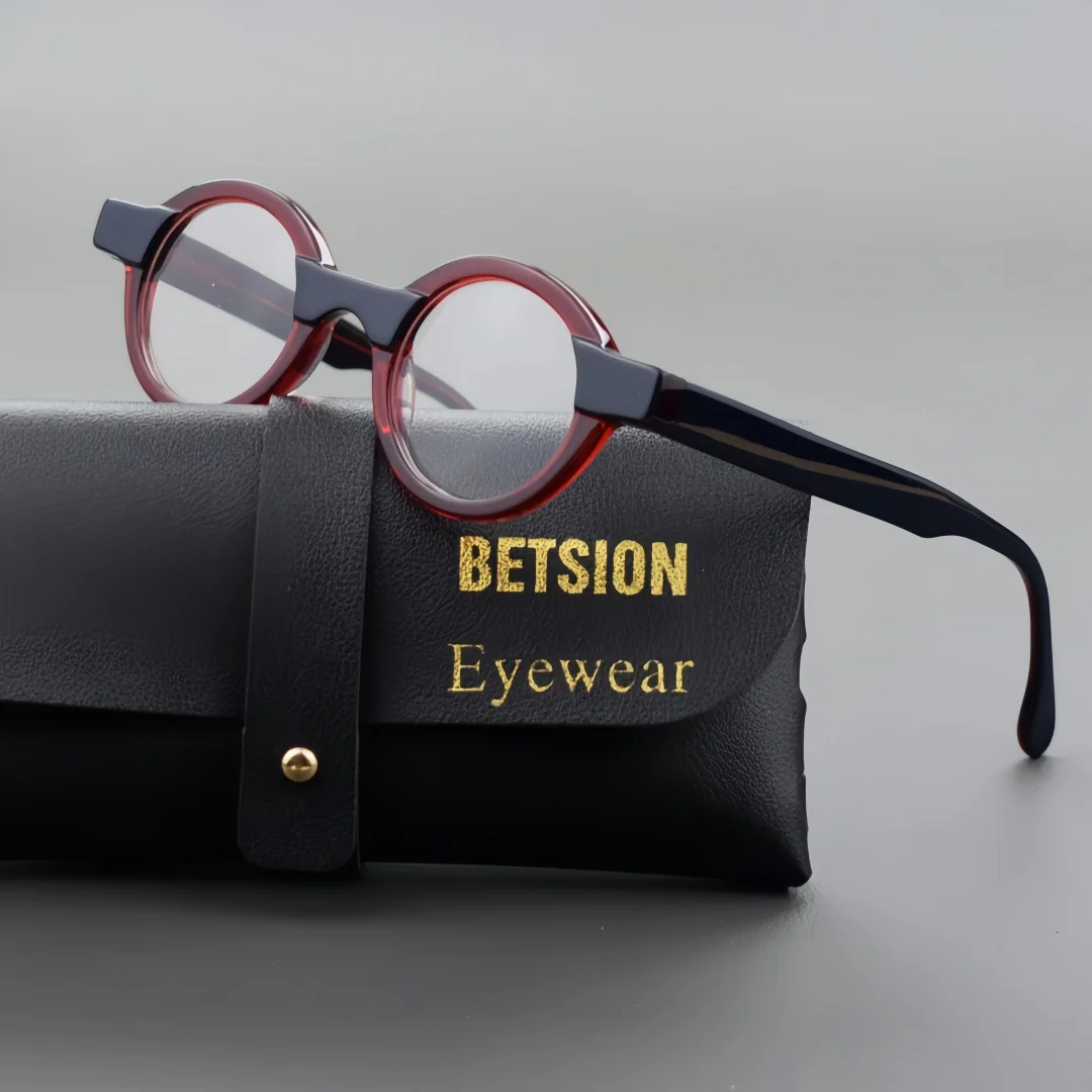 BETSION Retro Round Acetate Eyeglasses Frame Japanese Style Full Rim Classic Spectacles Trendy Men Women Eyewear #56002
BETSION Retro Round Acetate Eyeglasses Frame Japanese Style Full Rim Classic Spectacles Trendy Men Women Eyewear #56002