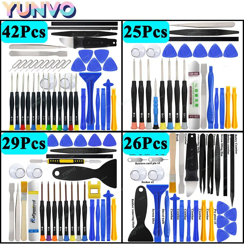 Precision Screwdriver Set Phone Repair Tool Kit, Pry Opening Tools Suction Cups for iPhone Samsung Xiaomi Laptop PC Disassembly
Precision Screwdriver Set Phone Repair Tool Kit, Pry Opening Tools Suction Cups for iPhone Samsung Xiaomi Laptop PC Disassembly