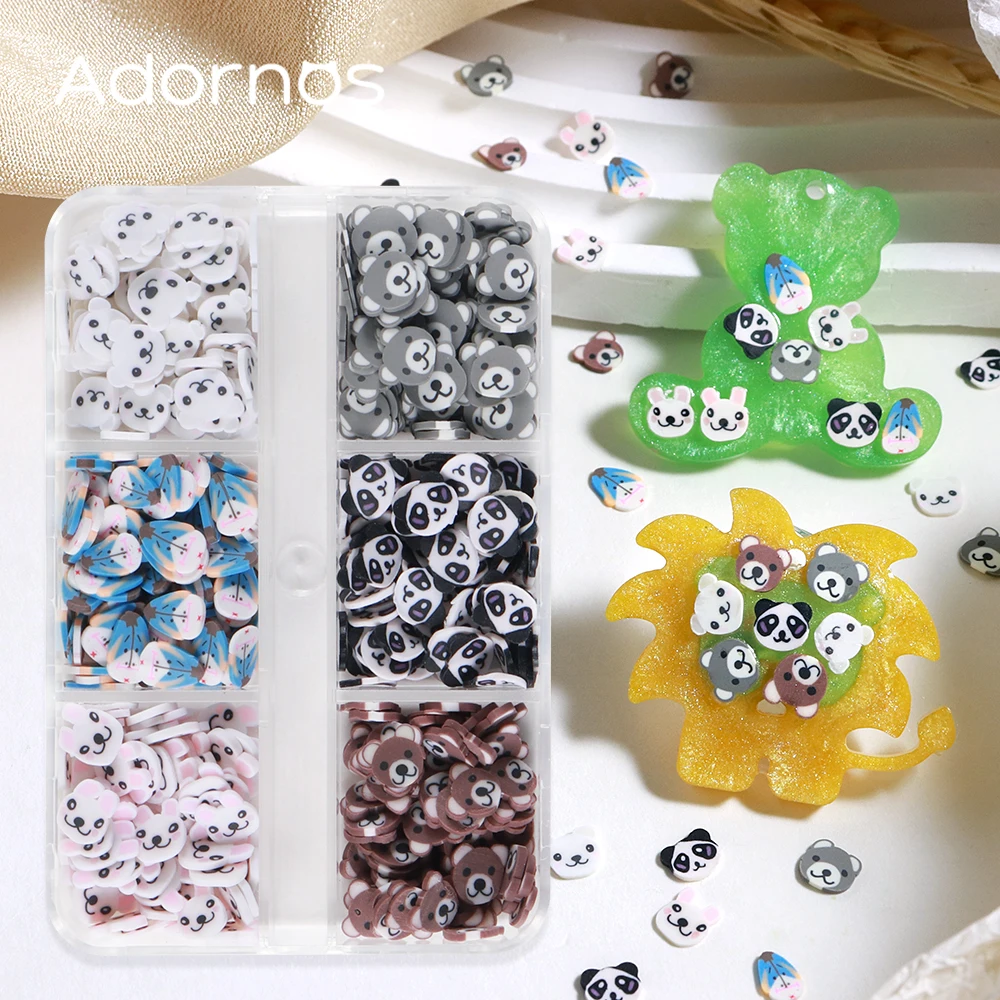 Mixed 4 Styles Cute Animal Polymer Clay Epoxy Resin Filler Panda Rabbit Bear Jewelry Craft Materials DIY Gift Keychain Making
Mixed 4 Styles Cute Animal Polymer Clay Epoxy Resin Filler Panda Rabbit Bear Jewelry Craft Materials DIY Gift Keychain Making