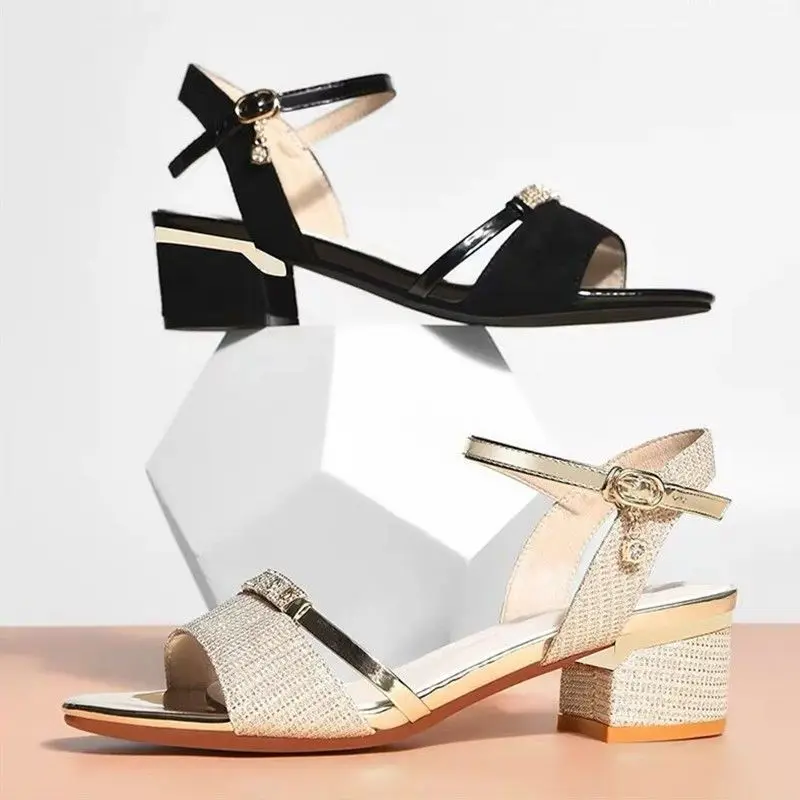 2023 повседневные женские сандалии, летние сандалии на высоком каблуке с ремешками и открытым носком на толстой подошве, Zapatos De Mujer Tendencia 2022, Zapatillas Mujer 
2023 повседневные женские сандалии, летние сандалии на высоком каблуке с ремешками и открытым носком на толстой подошве, Zapatos De Mujer Tendencia 2022, Zapatillas Mujer