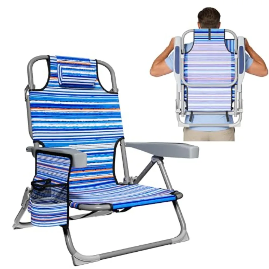 Lightweight Portable Beach Chair for Adults, 350 LBS Capacity Backpack Beach Chair, Reclining Beach Chair with 5-Position Lay F
Lightweight Portable Beach Chair for Adults, 350 LBS Capacity Backpack Beach Chair, Reclining Beach Chair with 5-Position Lay F