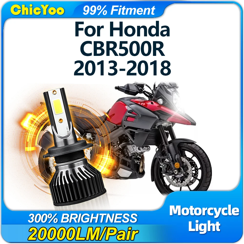 1PC Super Bright Motorcycle LED Headlight Bulb 20000LM Moto Lamp 12V 6000K For Honda CBR500R 2013 2014 2015 2016 2017 2018
1PC Super Bright Motorcycle LED Headlight Bulb 20000LM Moto Lamp 12V 6000K For Honda CBR500R 2013 2014 2015 2016 2017 2018
