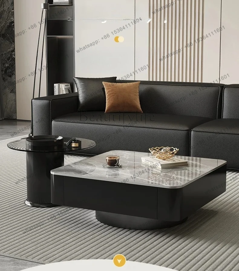 Modern Light Luxury Home Living Room Small Apartment Square High-end Design with Storage Rock Board Coffee Table Combination
Modern Light Luxury Home Living Room Small Apartment Square High-end Design with Storage Rock Board Coffee Table Combination