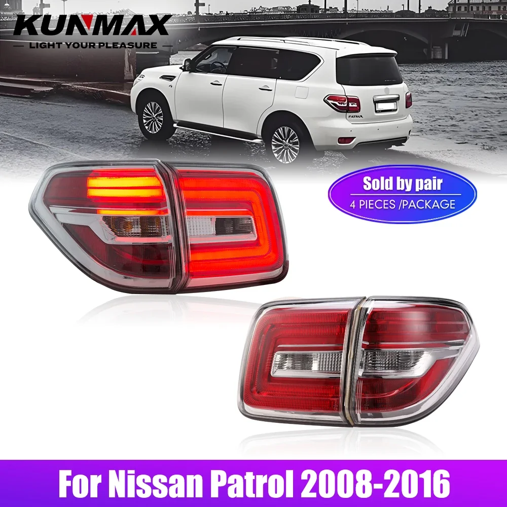 Pair Of LED Tail Lights For Nissan Patrol 08-16 DRL Reverse Brake Turning Signal Car Rear Tail Light Assembly Plug And Play 2PCs
Pair Of LED Tail Lights For Nissan Patrol 08-16 DRL Reverse Brake Turning Signal Car Rear Tail Light Assembly Plug And Play 2PCs