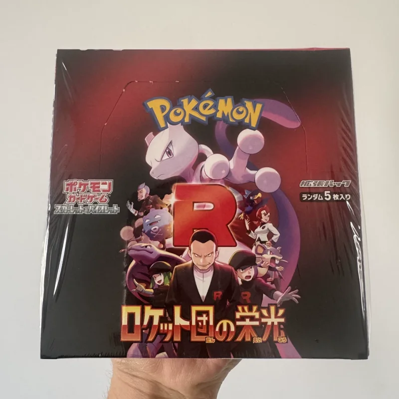 In stock PKM TCG SV10 "Glory of the Rocket Gang" Japanese Sealed Booster Box, Original Factory Seal Collection Cards Pack Gift
In stock PKM TCG SV10 "Glory of the Rocket Gang" Japanese Sealed Booster Box, Original Factory Seal Collection Cards Pack Gift