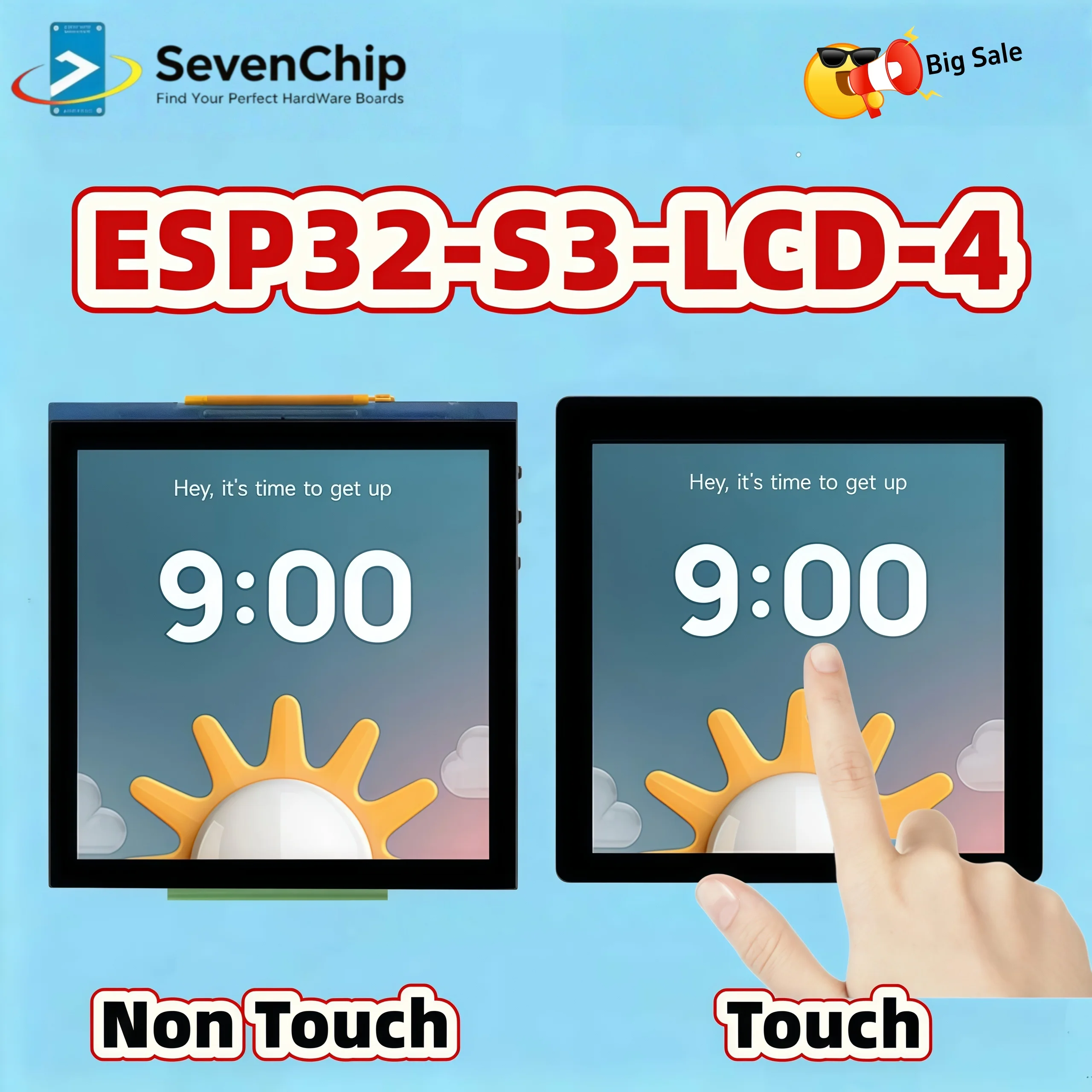 Waveshare ESP32-S3 4inch Display Touch / Non Touch Optional, 480×480, Supports WiFi & Bluetooth, 32-Bit LX7 Dual-Core Processor
Waveshare ESP32-S3 4inch Display Touch / Non Touch Optional, 480×480, Supports WiFi & Bluetooth, 32-Bit LX7 Dual-Core Processor