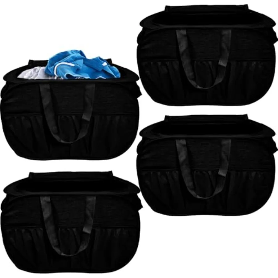 4 Pack Collapsible Laundry Baskets with Lid Foldable Laundry Basket with 6 Pockets Pop Up Laundry Hamper with Dual Handles 99L
4 Pack Collapsible Laundry Baskets with Lid Foldable Laundry Basket with 6 Pockets Pop Up Laundry Hamper with Dual Handles 99L
