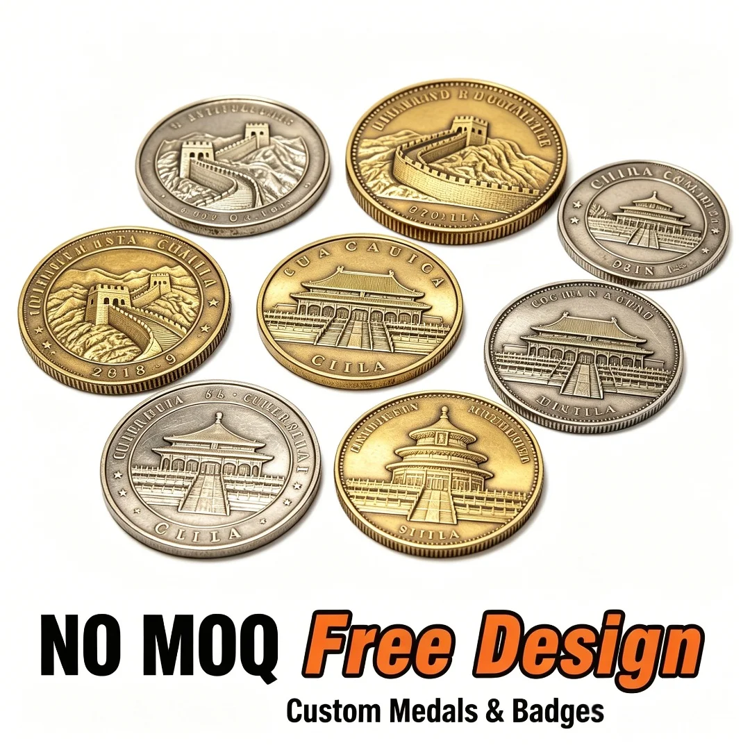 Custom Landmark Commemorative Coin | 3D Embossed Ancient Building Great Wall Temple Metal Collectible Challenge Coin
Custom Landmark Commemorative Coin | 3D Embossed Ancient Building Great Wall Temple Metal Collectible Challenge Coin
