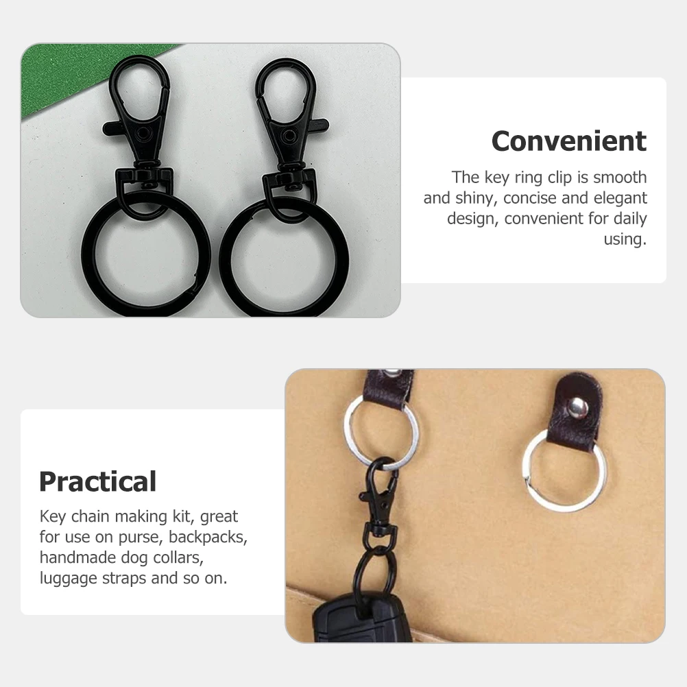 15pcs Rotating Clips Sturdy Metal Swivel Clasps Key Hooks Business Accessories D Bulk Keychain Hooks for Backpacks
15pcs Rotating Clips Sturdy Metal Swivel Clasps Key Hooks Business Accessories D Bulk Keychain Hooks for Backpacks