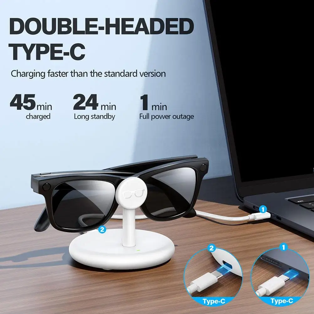 Умная зарядная док-станция для очков META, USB-зарядное устройство, совместимая с зарядной док-станцией для умных очков Meta
Умная зарядная док-станция для очков META, USB-зарядное устройство, совместимая с зарядной док-станцией для умных очков Meta