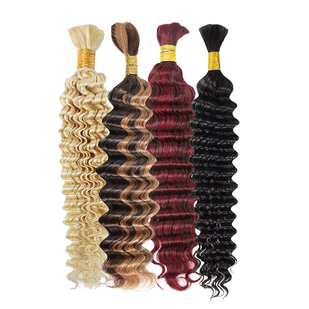 2/3/4 Bundles Human Braiding Hair for Boho Braids 613 Blonde 24Inch Brazilian Virgin Deep Wave Bulk Human Hair for Braiding
2/3/4 Bundles Human Braiding Hair for Boho Braids 613 Blonde 24Inch Brazilian Virgin Deep Wave Bulk Human Hair for Braiding