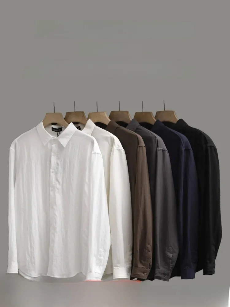 Men's Long Sleeve Shirt Breathable Linen Blend Casual Style Comfortable Fit Spring Summer Shirt Folded Texture
Men's Long Sleeve Shirt Breathable Linen Blend Casual Style Comfortable Fit Spring Summer Shirt Folded Texture