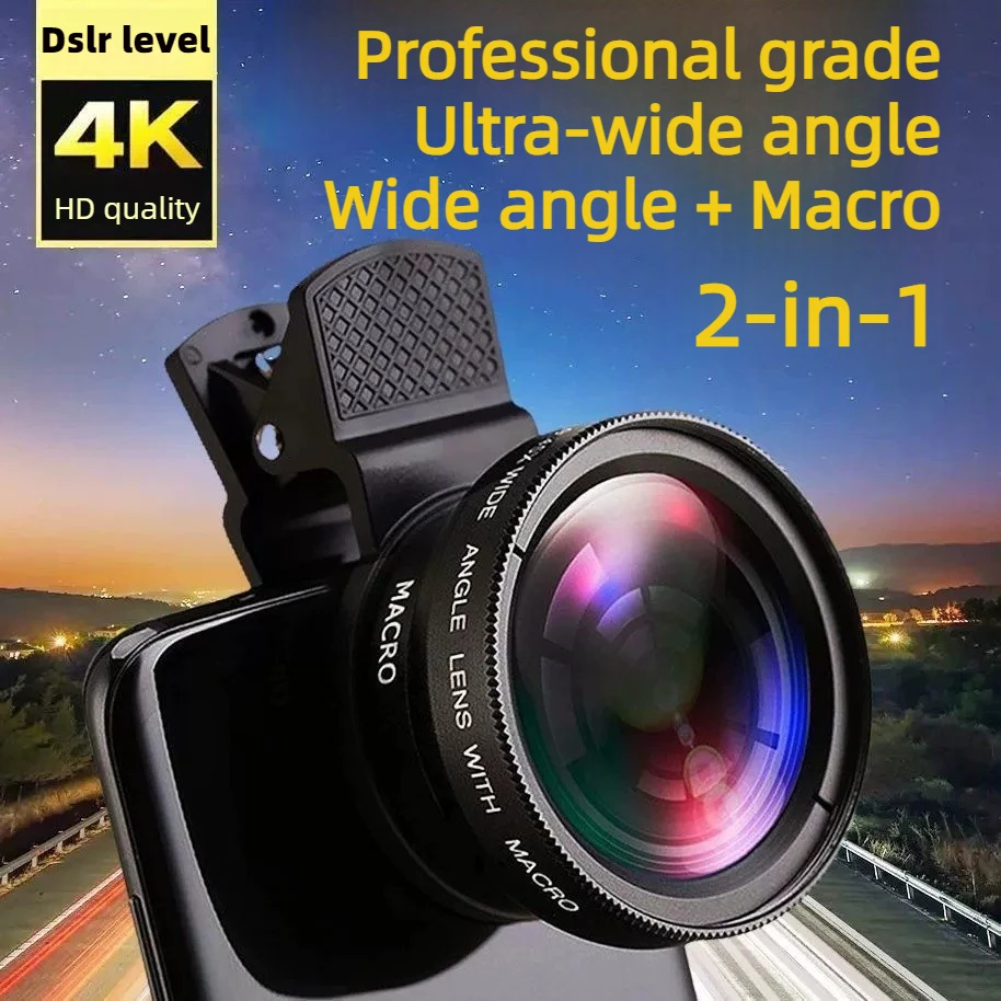 Комплект фотообъективов с зажимом 0,45x сверхширокоугольный макрообъектив 12,5x, внешние объективы камеры 4K HD для смартфона IPhone Samsung Xiaomi
Комплект фотообъективов с зажимом 0,45x сверхширокоугольный макрообъектив 12,5x, внешние объективы камеры 4K HD для смартфона IPhone Samsung Xiaomi