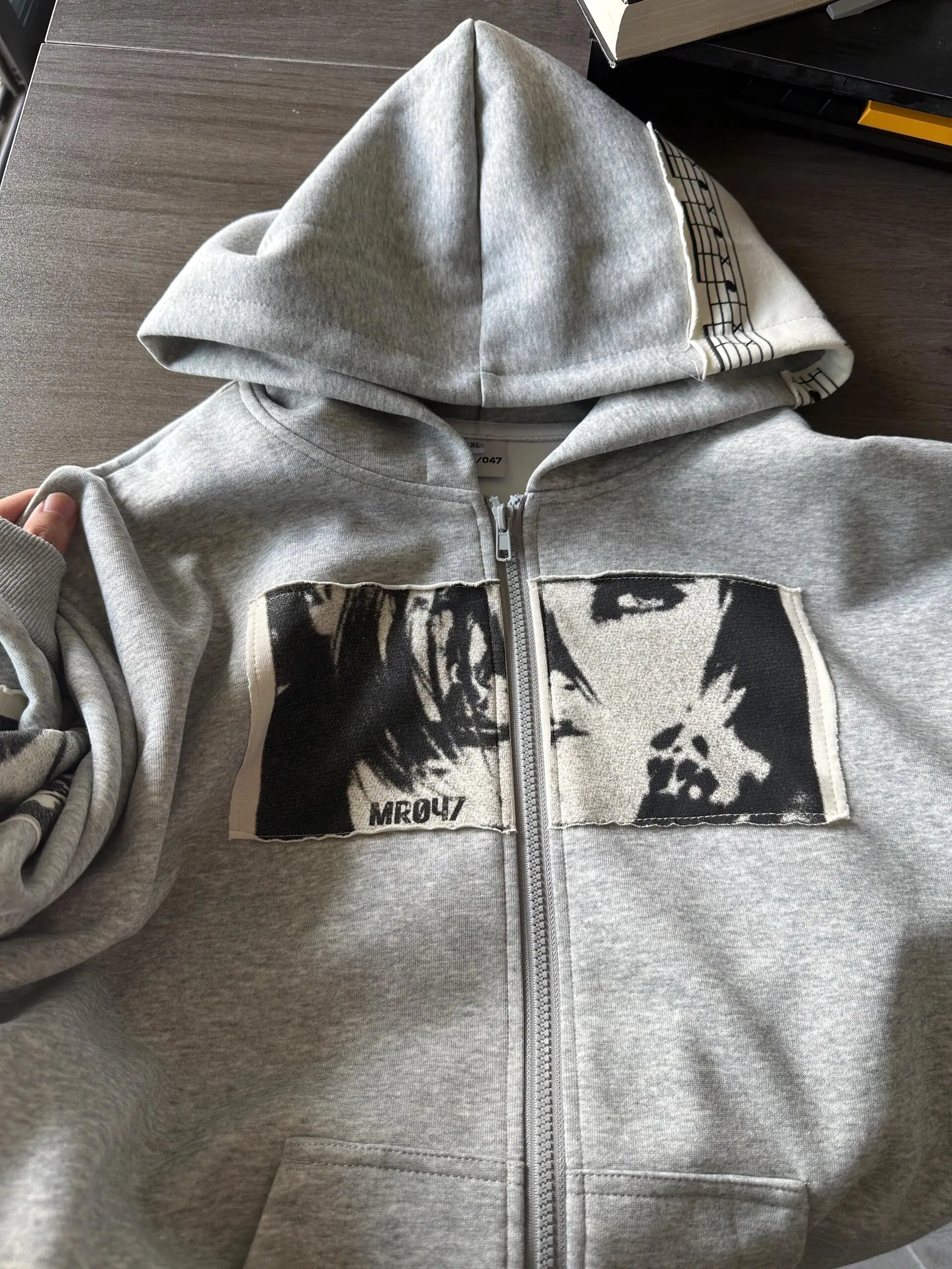 American High Street Hoodie Women's Patchwork Punk Print Open Cardigan Jacket Loose Zipper Small Audience Top
American High Street Hoodie Women's Patchwork Punk Print Open Cardigan Jacket Loose Zipper Small Audience Top