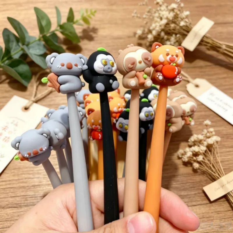 24pcs/lot Creative Raccoon Koala Sloth Animal Gel Pen Cute 0.5mm Neutral Pen School writing Supplies Promotional Gift
24pcs/lot Creative Raccoon Koala Sloth Animal Gel Pen Cute 0.5mm Neutral Pen School writing Supplies Promotional Gift