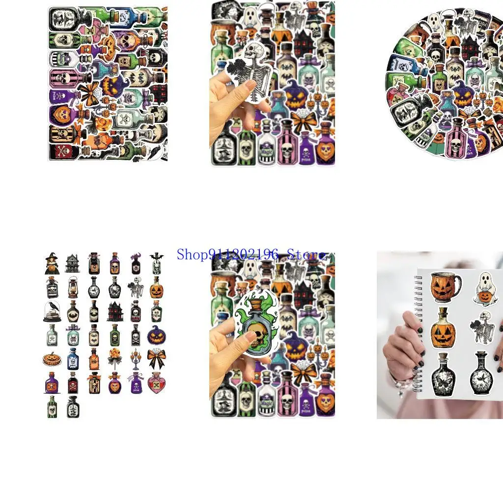 P82A 50PCS Waterproof Cartoon Halloween Potion Stickers for Electronic Devices Decor
P82A 50PCS Waterproof Cartoon Halloween Potion Stickers for Electronic Devices Decor