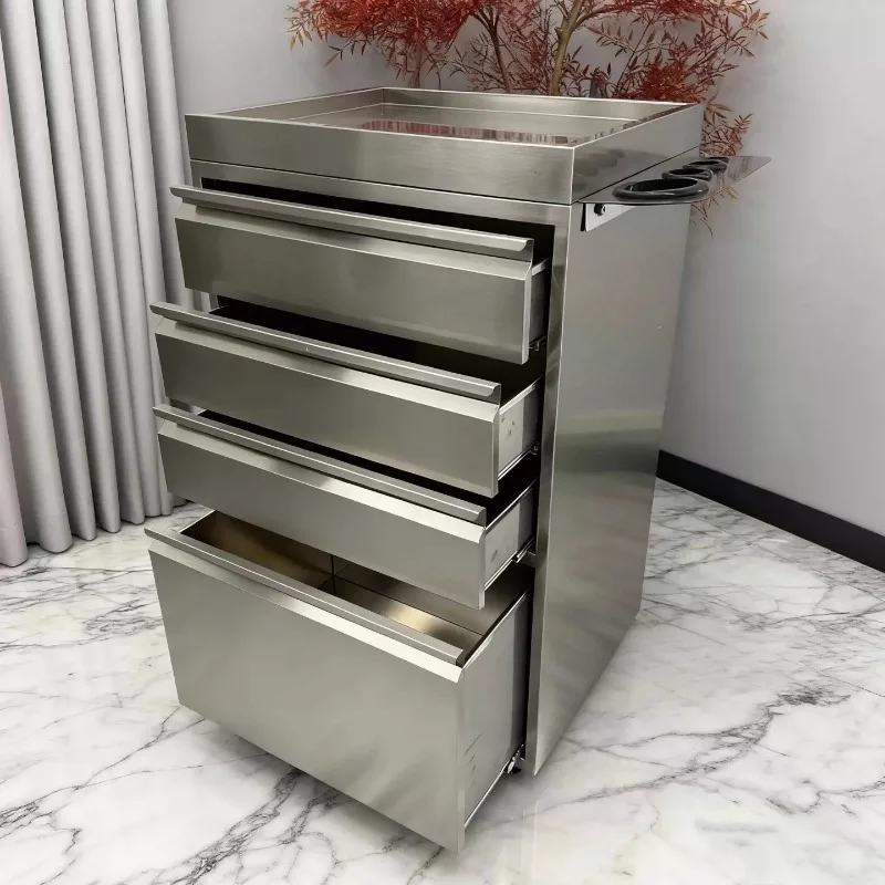 Stainless steel rack for hair salon, barber shop, barber shop storage, folding cart, tool cabinet display rack
Stainless steel rack for hair salon, barber shop, barber shop storage, folding cart, tool cabinet display rack