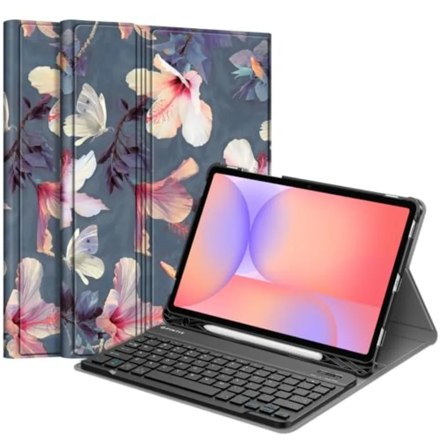 Keyboard Case for Samsung Galaxy Tab S10 Lite/ S10 FE/ S9 FE 5G 10.9 Inch/Tab S9 11 Inch with S Pen Holder Slim Stand Cover Det
Keyboard Case for Samsung Galaxy Tab S10 Lite/ S10 FE/ S9 FE 5G 10.9 Inch/Tab S9 11 Inch with S Pen Holder Slim Stand Cover Det