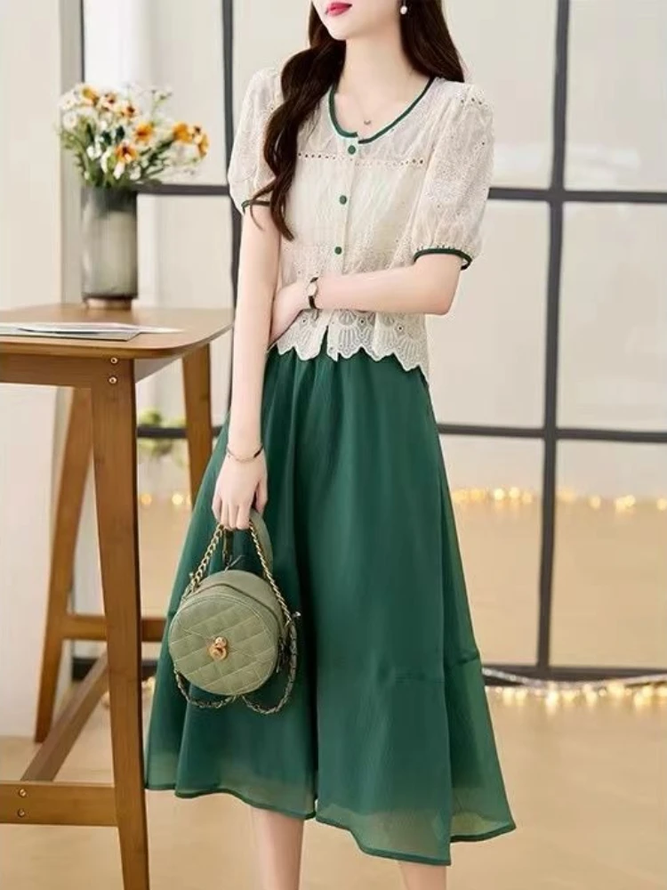 2 Pieces Skirt Sets for Women Lace Elegant Casual Formal Event Jacket Clothing Trend 2025 Korea Occasion Embroidery Woman Outfit
2 Pieces Skirt Sets for Women Lace Elegant Casual Formal Event Jacket Clothing Trend 2025 Korea Occasion Embroidery Woman Outfit