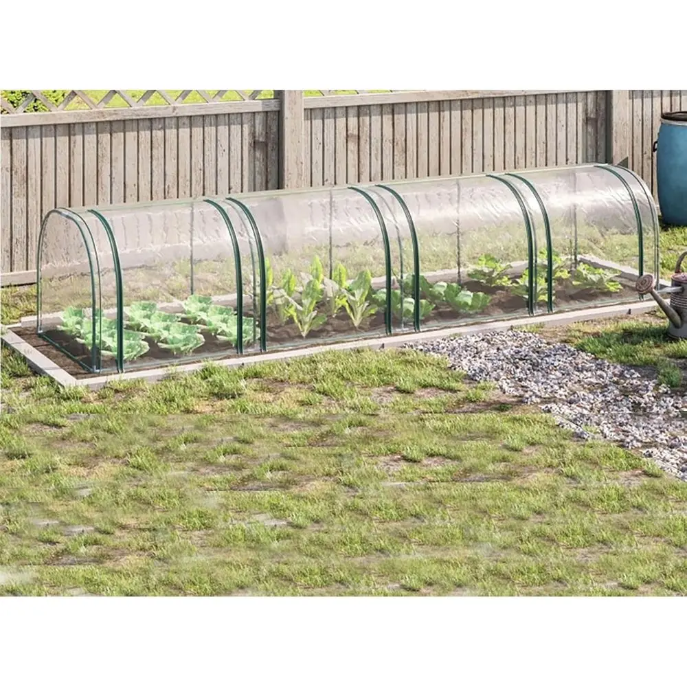 Portable Garden Greenhouse Kit with Roll-up Zippered Doors, Steel and PVC Cover, 13' L x 3.27' W x 2.5' H
Portable Garden Greenhouse Kit with Roll-up Zippered Doors, Steel and PVC Cover, 13' L x 3.27' W x 2.5' H
