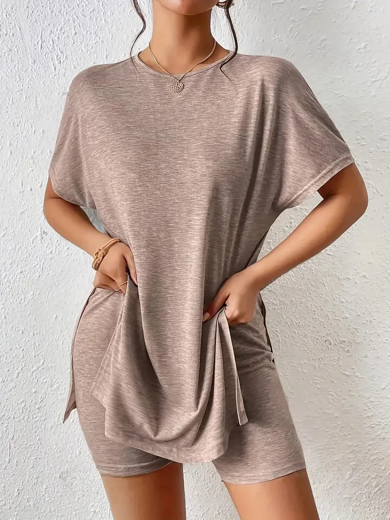 QX Tat Straight Spandex Casual Non-Stretch Shorts Set Baddie Solid Comfort Slit Two-Piece Outfit Summer
QX Tat Straight Spandex Casual Non-Stretch Shorts Set Baddie Solid Comfort Slit Two-Piece Outfit Summer