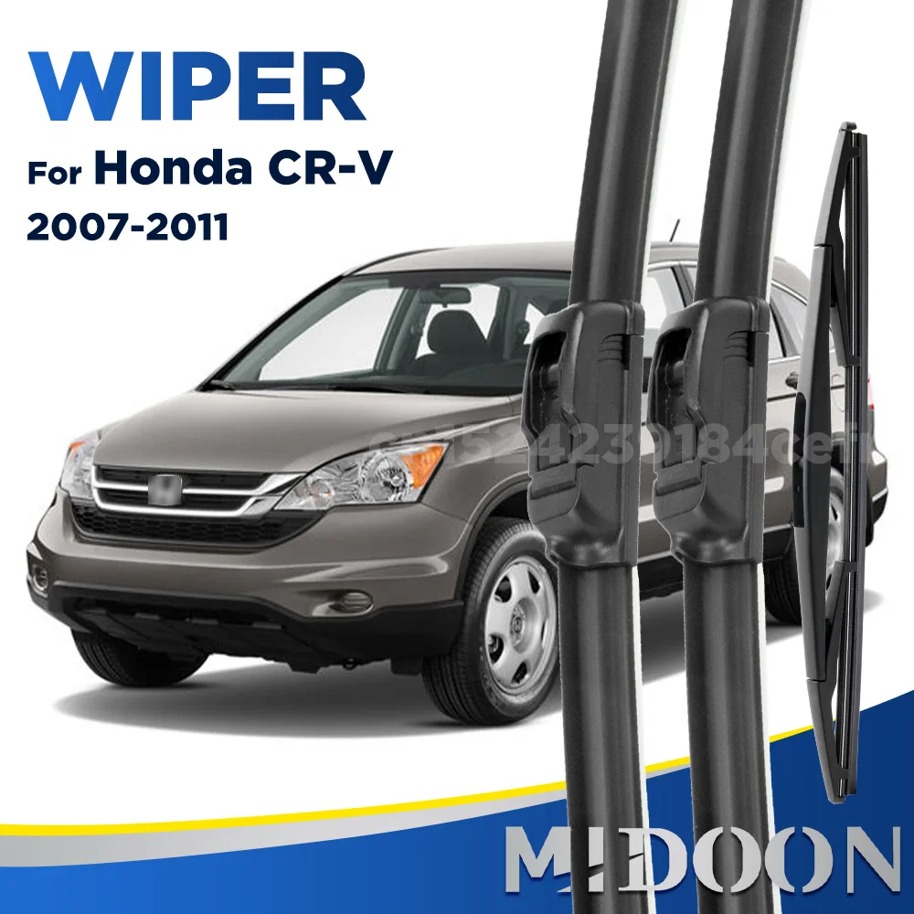 MIDOON Windscreen Wiper Blades For Honda CRV CR-V 2007-2011 3rd Generation Windshield Front Rear Set 2008 2009 2010 26"17"14"
MIDOON Windscreen Wiper Blades For Honda CRV CR-V 2007-2011 3rd Generation Windshield Front Rear Set 2008 2009 2010 26"17"14"