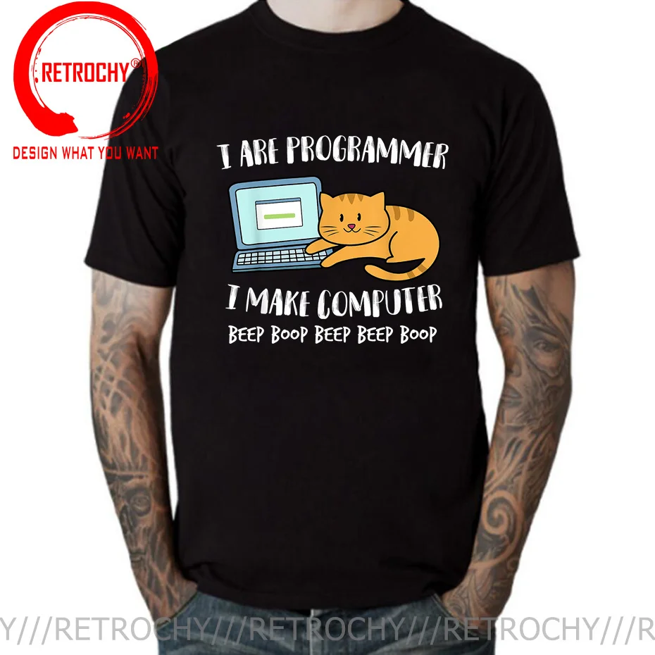Computer Programmer Cat Kawaii Design Funny Tshirts IT Hacker Worker Cat Mens Fashion Casual New Tee Shirt Cotton Fashion Tshirt
Computer Programmer Cat Kawaii Design Funny Tshirts IT Hacker Worker Cat Mens Fashion Casual New Tee Shirt Cotton Fashion Tshirt