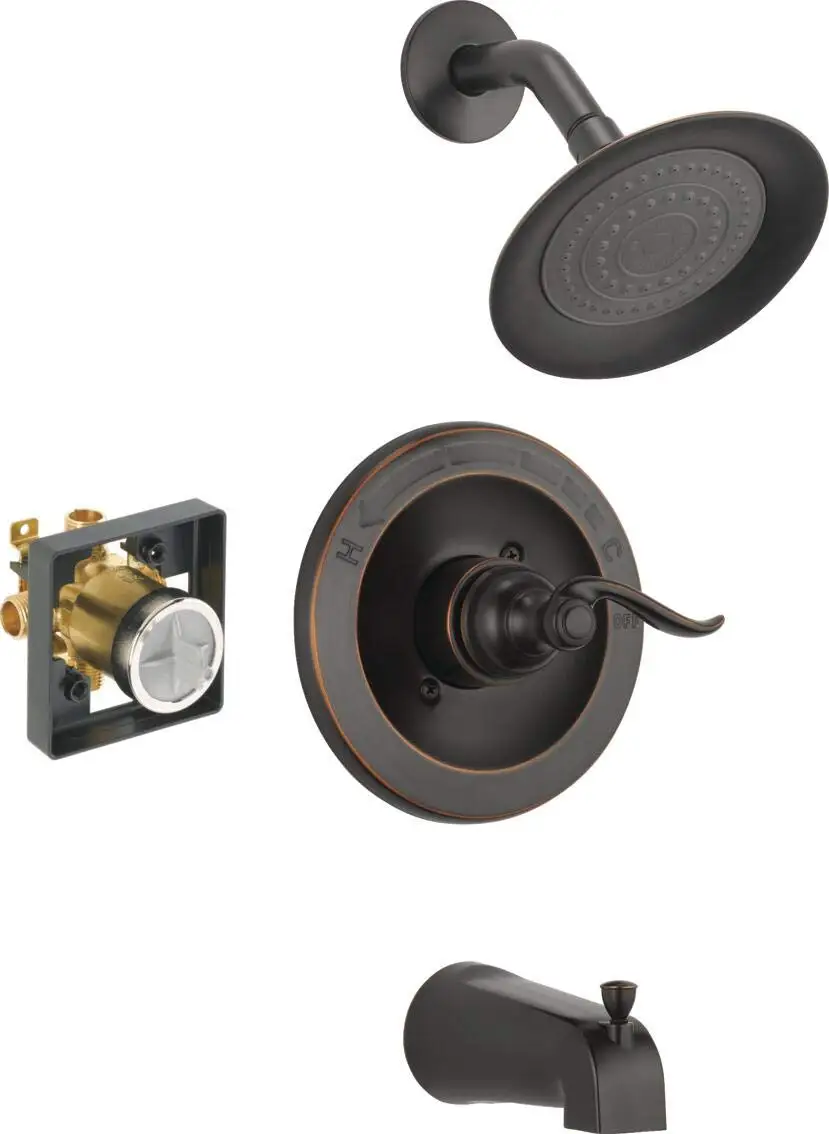 Single Handle Tub And Shower Trim Kit With Single Spray Shower Head Oil Rubbed Bronze
Single Handle Tub And Shower Trim Kit With Single Spray Shower Head Oil Rubbed Bronze