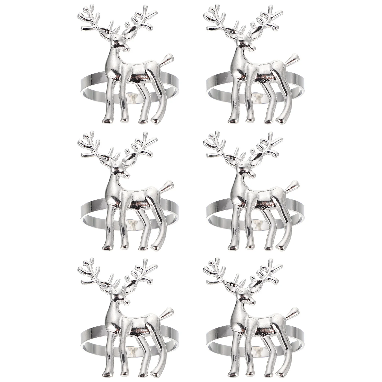 6Pcs Christmas Elk Napkin Rings Metal Tableware Adornments for Parties Napkin Ring Tableware Adornments 
6Pcs Christmas Elk Napkin Rings Metal Tableware Adornments for Parties Napkin Ring Tableware Adornments