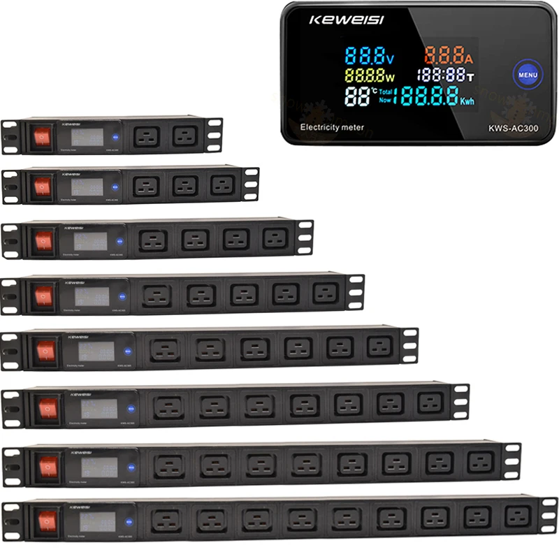 Power Strip cabinet PDU power distribution unit Digital voltage measuring instrument circuit breaker aluminum alloy shell
Power Strip cabinet PDU power distribution unit Digital voltage measuring instrument circuit breaker aluminum alloy shell