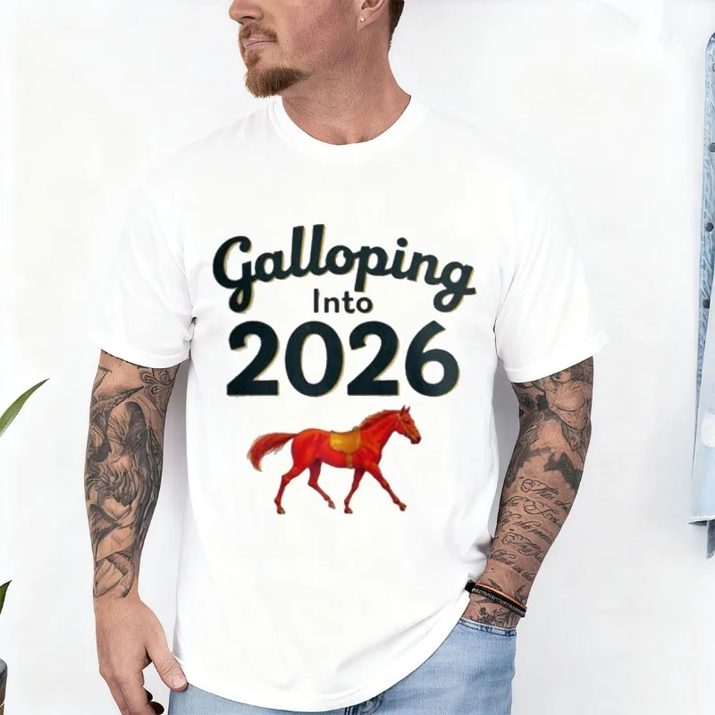 2026 Chinese New Year T-Shirt: Galloping Horse, Lunar Year, Animal Art All Seasons Casual Funny Outdoors Fashion Comfortable Tee
2026 Chinese New Year T-Shirt: Galloping Horse, Lunar Year, Animal Art All Seasons Casual Funny Outdoors Fashion Comfortable Tee