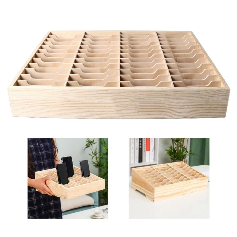 D2 Cell Phone Box Storage Organizer Case Makeup Closet Box 48 Compartments Tabletop Wooden Holder For Home Classroom Storage Box
D2 Cell Phone Box Storage Organizer Case Makeup Closet Box 48 Compartments Tabletop Wooden Holder For Home Classroom Storage Box