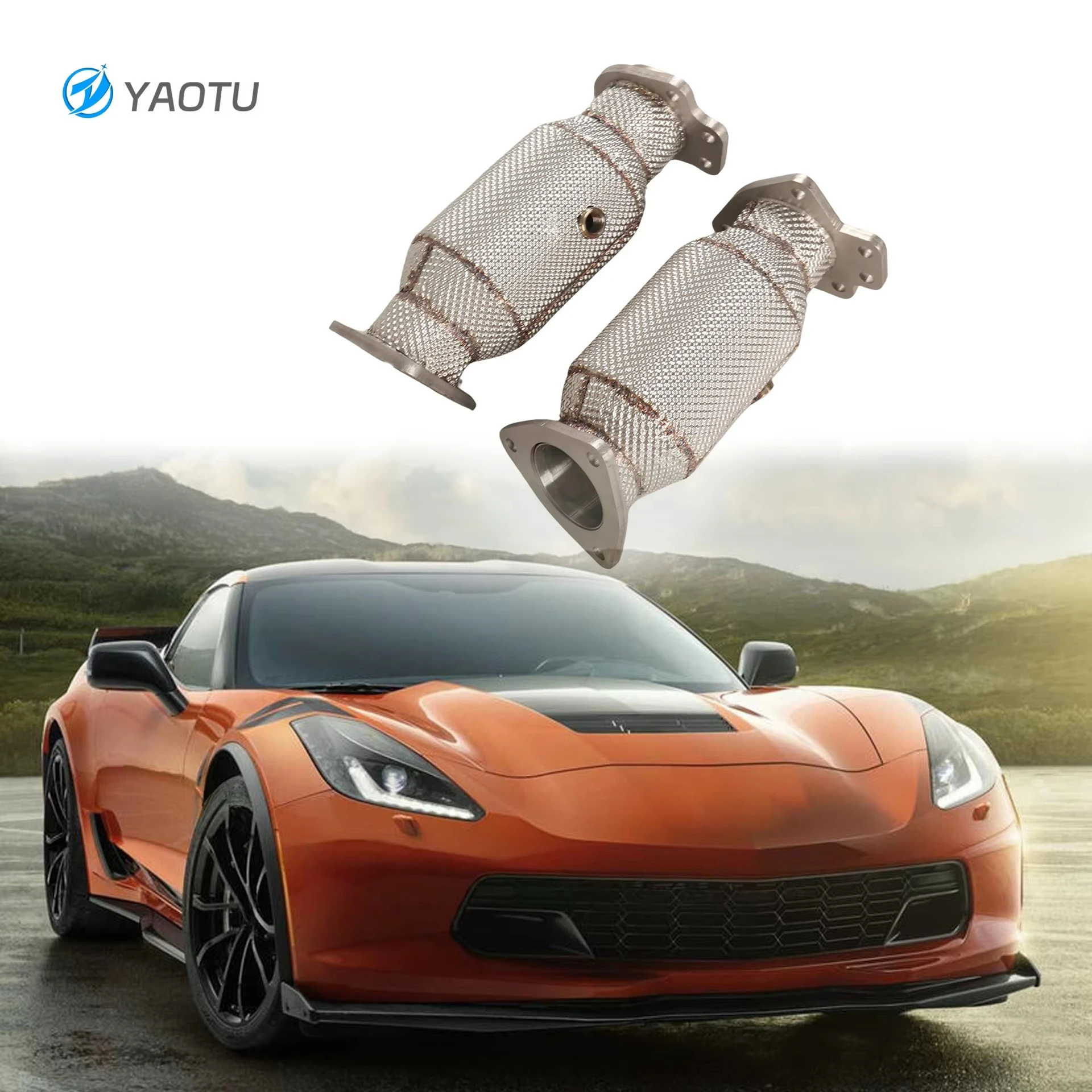 Hot-selling Catted Exhaust Downpipe for Chevrolet CORVETTE C8 Stainless Steel Racing Car Exhaust Pipes Downpipes With Catalyst
Hot-selling Catted Exhaust Downpipe for Chevrolet CORVETTE C8 Stainless Steel Racing Car Exhaust Pipes Downpipes With Catalyst