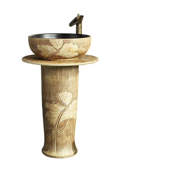 *Retro art column basin Floor-to-ceiling ceramic wash basin Face wash industrial wind
*Retro art column basin Floor-to-ceiling ceramic wash basin Face wash industrial wind