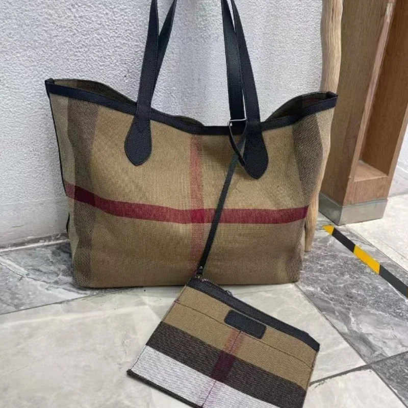 Checkered Jute Leather Tote Bag Large Mommy Shopping Bag Women Genuine Leather Handheld Shoulder Purse
Checkered Jute Leather Tote Bag Large Mommy Shopping Bag Women Genuine Leather Handheld Shoulder Purse