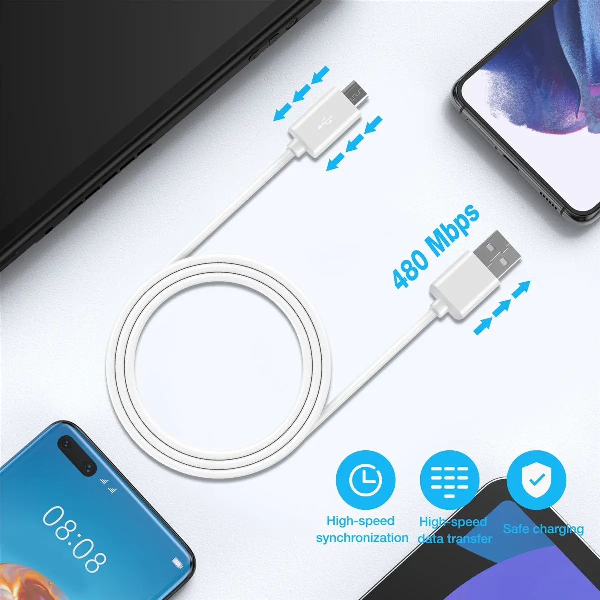 Сменный USB-кабель для Touch, Fire, клавиатуры, DX Белый
Сменный USB-кабель для Touch, Fire, клавиатуры, DX Белый