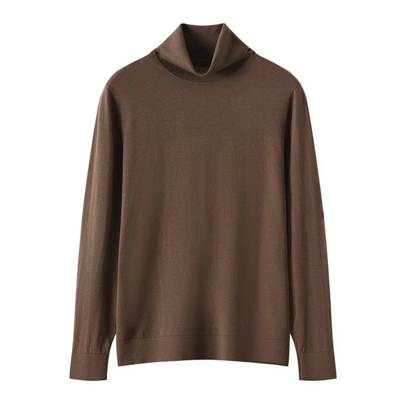 2026 Men Knit T-shirt 100% Merino Wool Sweater Turtleneck Long Sleeve Fine-spun Wool Pullover Smart Casual Basic Knitwear Tops
2026 Men Knit T-shirt 100% Merino Wool Sweater Turtleneck Long Sleeve Fine-spun Wool Pullover Smart Casual Basic Knitwear Tops