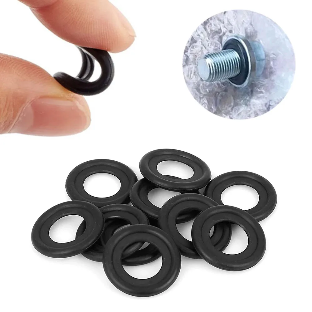 10pcs Car Engine Clips Pad Black Car Oil Drain Plug Gaskets Auto Screw Sealing Gasket Car Accessories for 12616850 3536966
10pcs Car Engine Clips Pad Black Car Oil Drain Plug Gaskets Auto Screw Sealing Gasket Car Accessories for 12616850 3536966