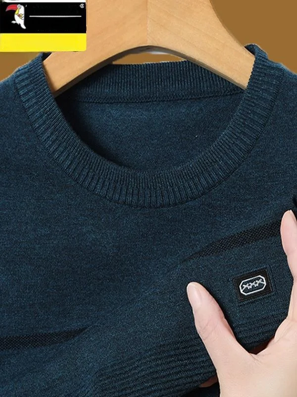 Весенне-осенний тонкий шерстяной вязаный свитер, мужской круглый универсальный модный базовый слой, футболка свободного покроя, повседневная деловая футболка
Весенне-осенний тонкий шерстяной вязаный свитер, мужской круглый универсальный модный базовый слой, футболка свободного покроя, повседневная деловая футболка