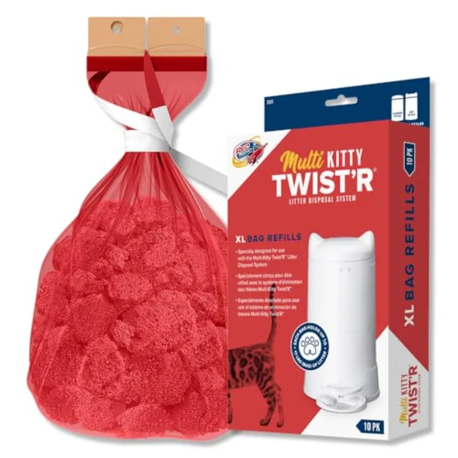 XL Refill Bags 30 Pack for Multi Kitty Twist'R Cat Litter Pail 7-Layer Odor-Free Patented Technology White Bags Made in USA
XL Refill Bags 30 Pack for Multi Kitty Twist'R Cat Litter Pail 7-Layer Odor-Free Patented Technology White Bags Made in USA