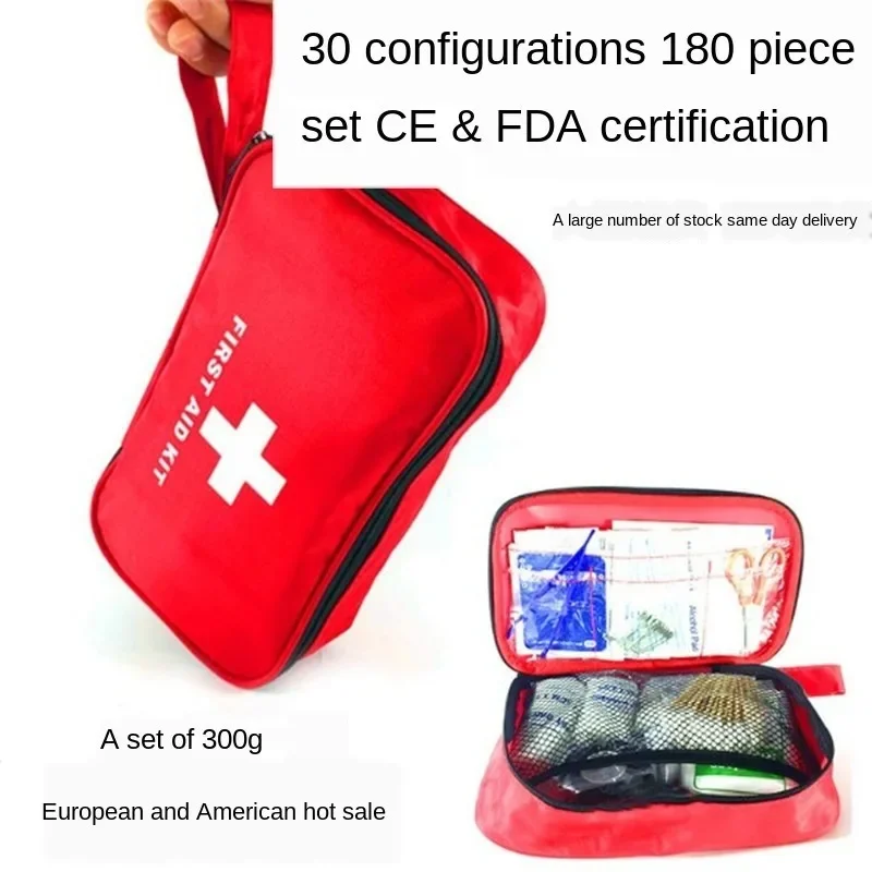 180-piece Emergency Survival Kit Mini Family First Aid Kit Sport Travel kit Home Medical Bag Outdoor Car First Aid Kit
180-piece Emergency Survival Kit Mini Family First Aid Kit Sport Travel kit Home Medical Bag Outdoor Car First Aid Kit