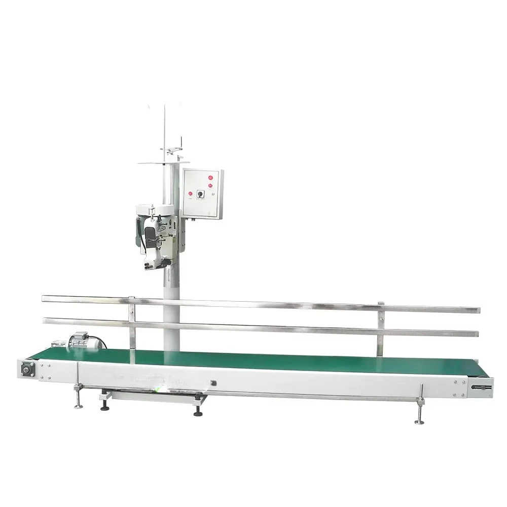 Industrial 25kg 50kg Rice Flour Big Bag Sewing Machine and Conveyor PP Woven Bag Sealing Folding Machine
Industrial 25kg 50kg Rice Flour Big Bag Sewing Machine and Conveyor PP Woven Bag Sealing Folding Machine