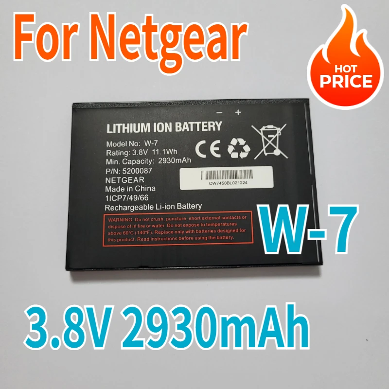 3.8V 2930mAh W-7 Battery for Netgear Sierra Aircard 790S 810S Wireless Router Rechargeable Batteries
3.8V 2930mAh W-7 Battery for Netgear Sierra Aircard 790S 810S Wireless Router Rechargeable Batteries