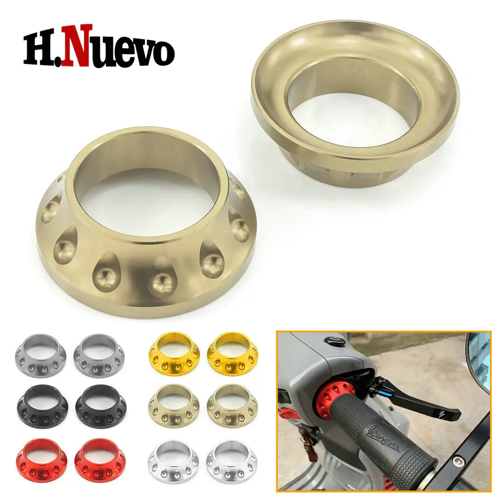 Motorcycle Handle CNC Aluminum Connection Cover Handlebar Grips Decorative For Vespa GTS125 GTS250 GTS300
Motorcycle Handle CNC Aluminum Connection Cover Handlebar Grips Decorative For Vespa GTS125 GTS250 GTS300