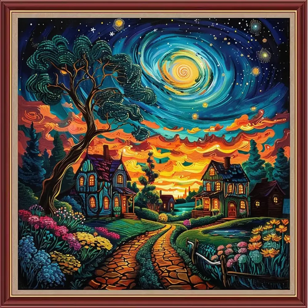Cross Stitch Kits for Adults Beginners,Full Range of Cross-Stitch Stamped Kits Needlepoint Kits for Beginners Embroidery Kit
Cross Stitch Kits for Adults Beginners,Full Range of Cross-Stitch Stamped Kits Needlepoint Kits for Beginners Embroidery Kit