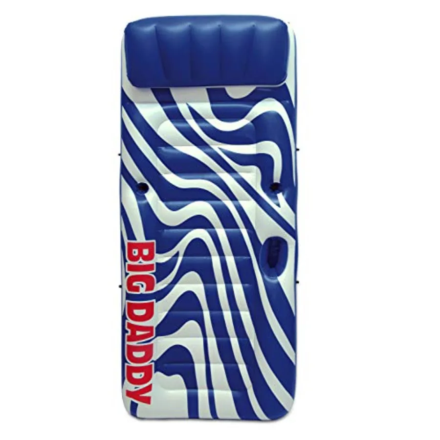 Big Daddy Oversized Pool Float Mattress for Adults, Extra Large Inflatable Pool Raft Lounger with Pillow, Cup Holder and Rope,
Big Daddy Oversized Pool Float Mattress for Adults, Extra Large Inflatable Pool Raft Lounger with Pillow, Cup Holder and Rope,