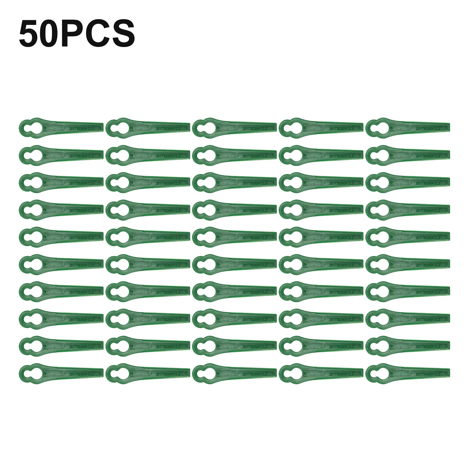 50pcs Mower Blades Plastic Cutting Blades For BOSCH ART 23 ACCUTRIM 18V Lawnmower F016S02151, F016800009, 1619X04550
50pcs Mower Blades Plastic Cutting Blades For BOSCH ART 23 ACCUTRIM 18V Lawnmower F016S02151, F016800009, 1619X04550
