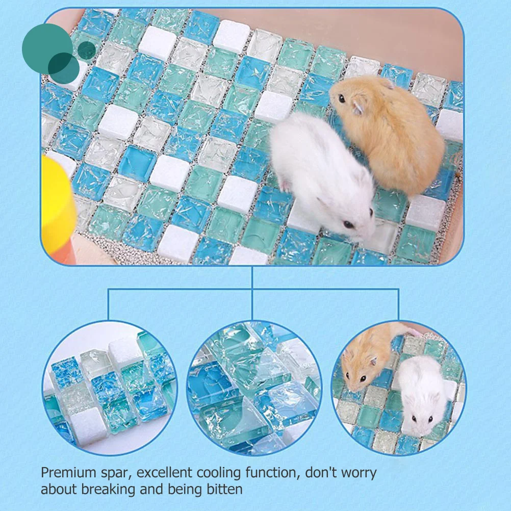 Hamster Cooling Mat Premium Spar Reusable Cool Sleeping Pad for Small Pets Fast Temperature Reduction Summer Pet Supply
Hamster Cooling Mat Premium Spar Reusable Cool Sleeping Pad for Small Pets Fast Temperature Reduction Summer Pet Supply